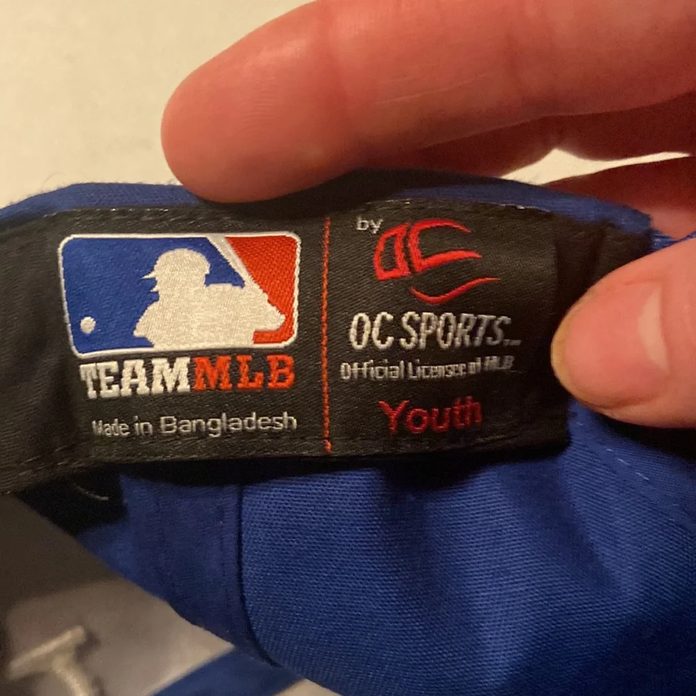 KC Royals youth adjustable blue baseball cap by OC Sports.